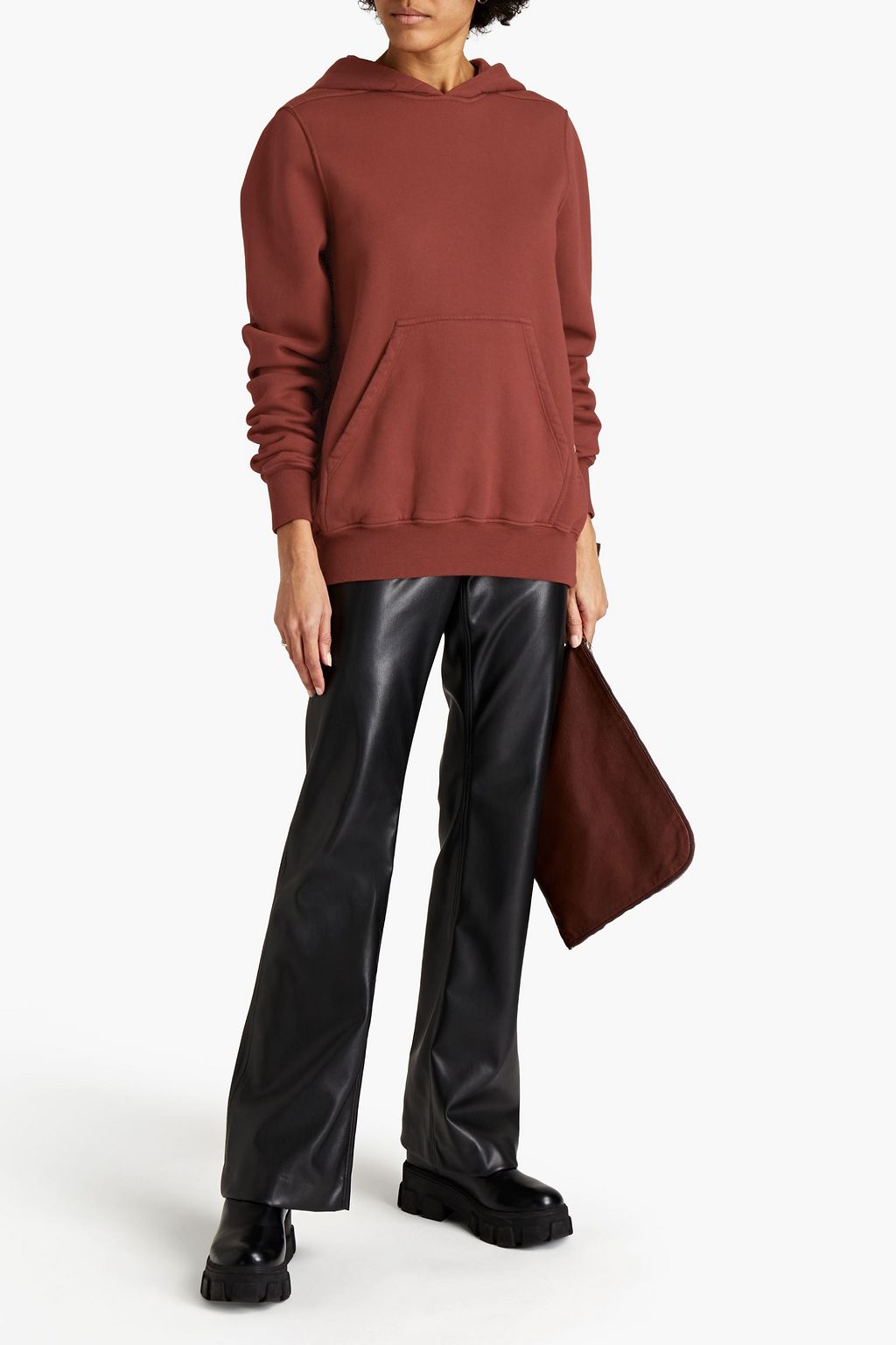 DRKSHDW BY RICK OWENS Granbury cotton-fleece hoodie