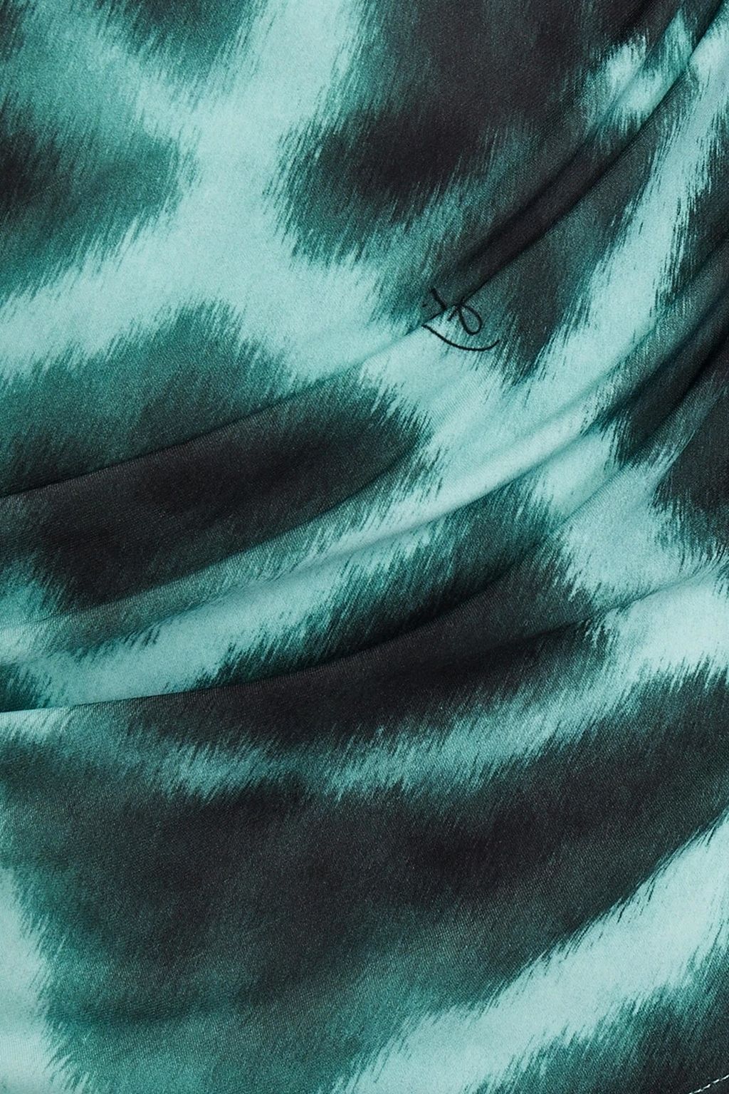 ROBERTO CAVALLI Ruched printed stretch-jersey top