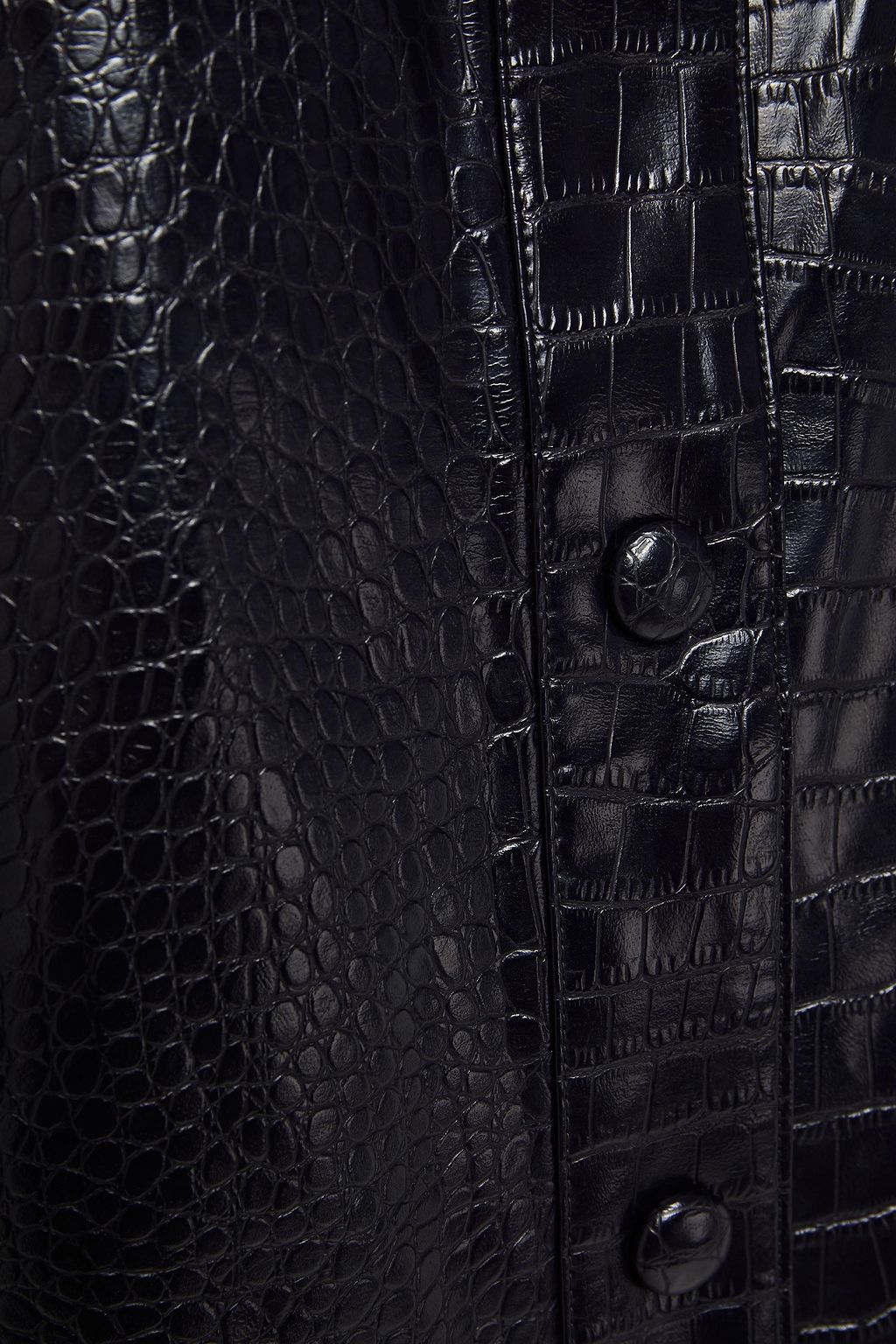SAMSØE Φ SAMSØE Faux croc-effect leather mini dress