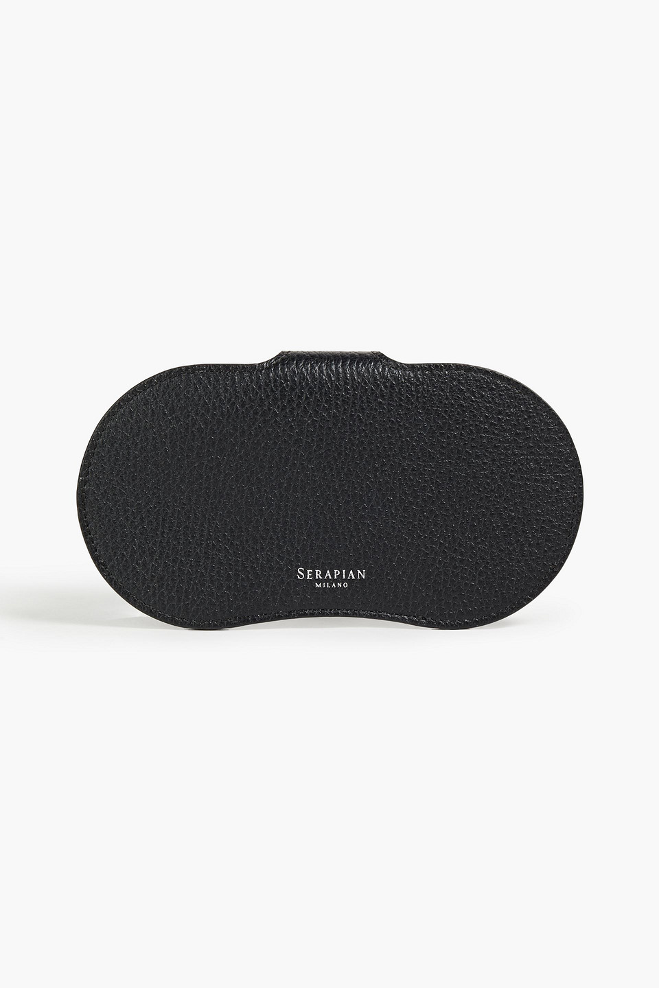 Serapian Woman Pebbled-leather Sunglasses Case Black Size --