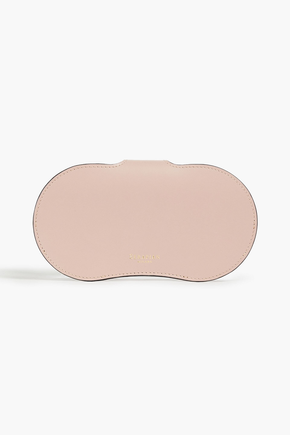Serapian Woman Leather Sunglasses Case Blush Size --
