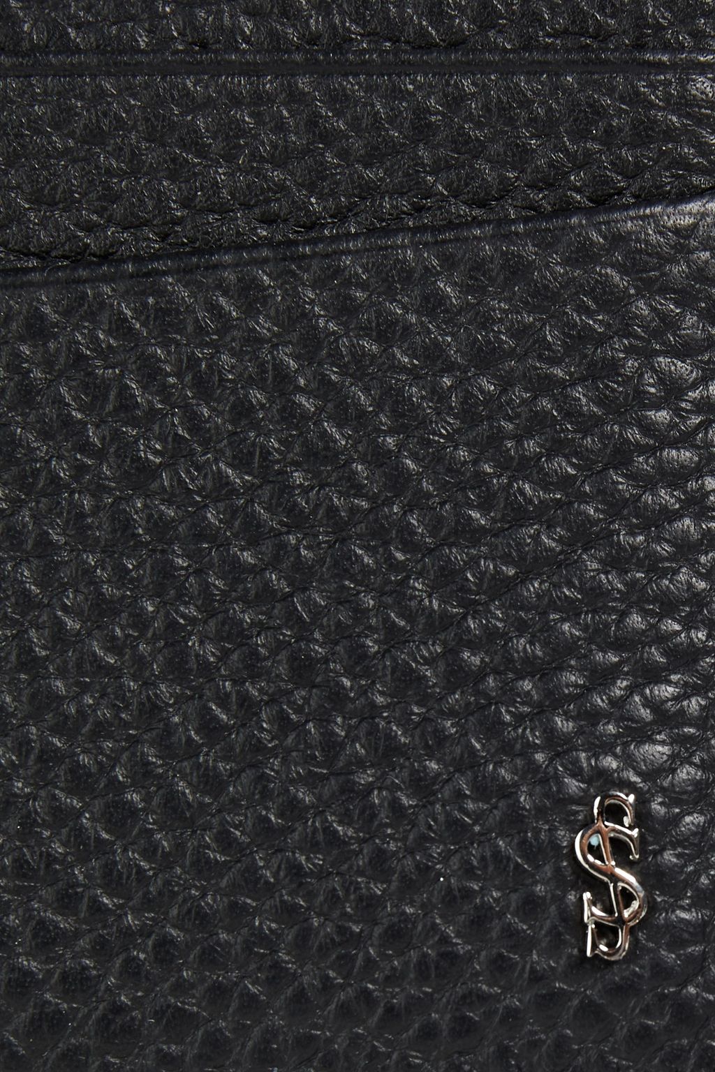 SERAPIAN Textured-leather cardholder