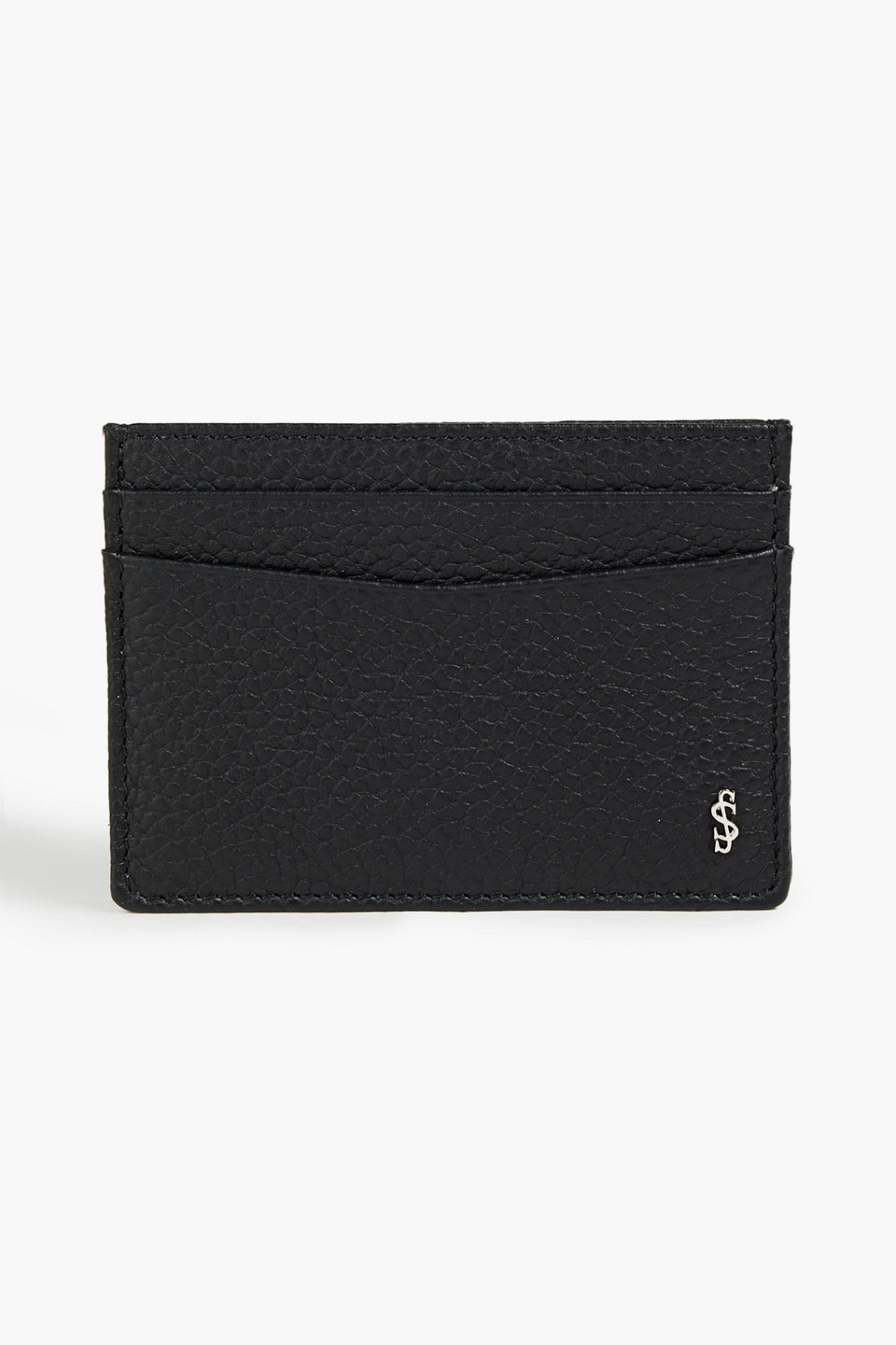 Serapian Woman Textured-leather Cardholder Black Size --
