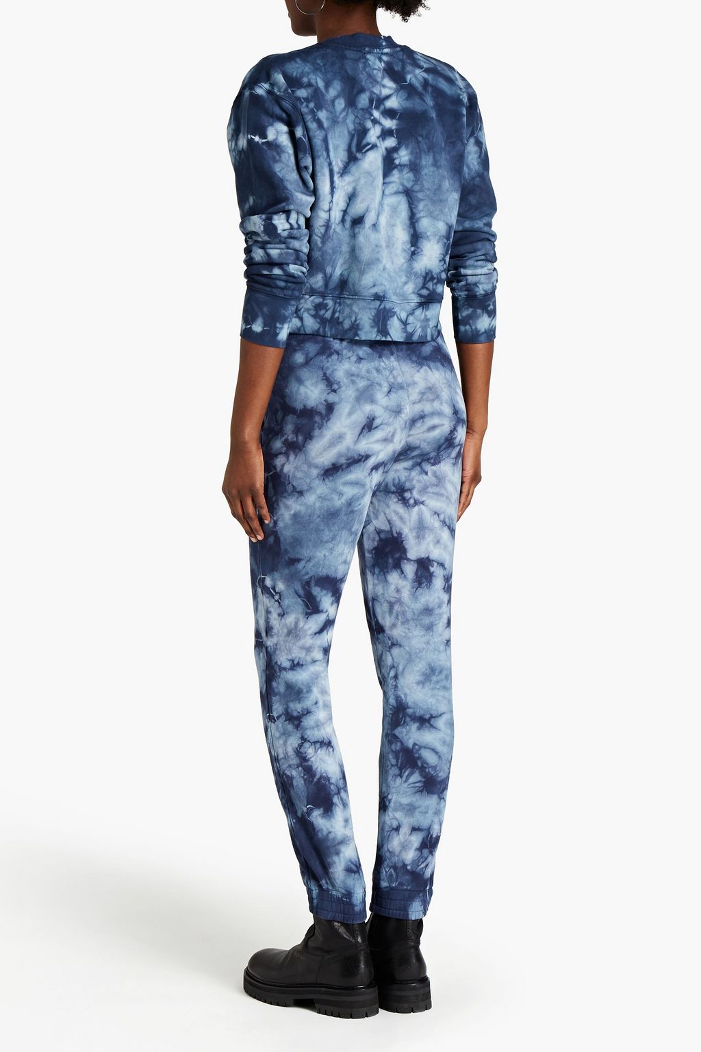 SIMKHAI Tie-dyed organic French cotton-terry sweatshirt