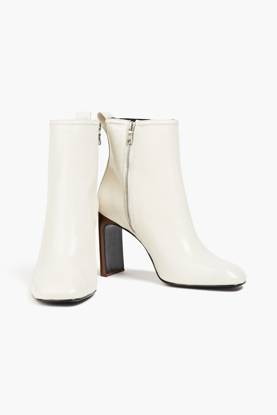 Rag & Bone Ellis Leather Ankle Boots In Off-white | ModeSens