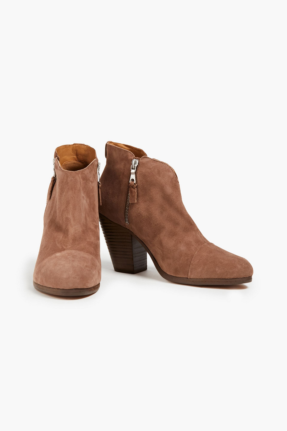 Rag & Bone Margot Suede Ankle Boots In Brown