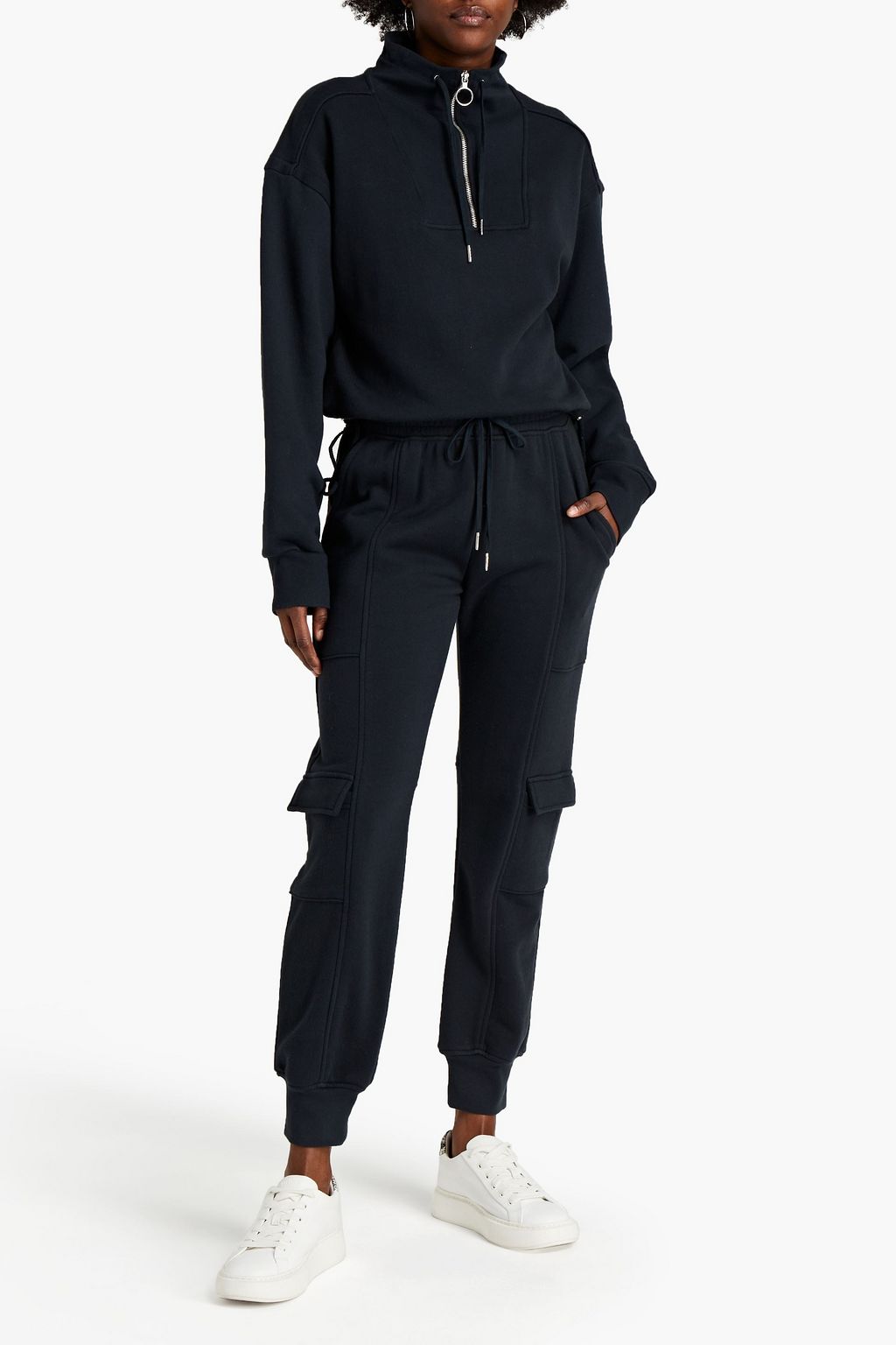 SIMKHAI French organic cotton-terry sweatshirt