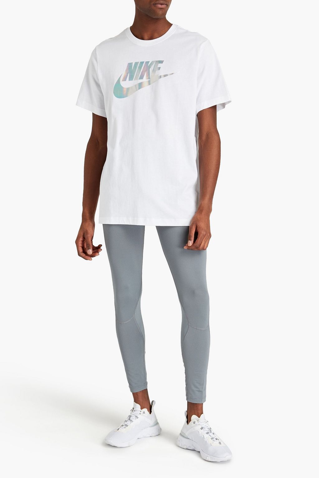NIKE Printed cotton-jersey T-shirt