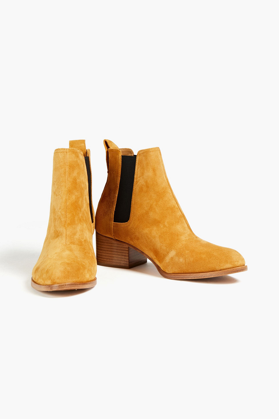 Rag & Bone Walker Suede Chelsea Boots In Saffron