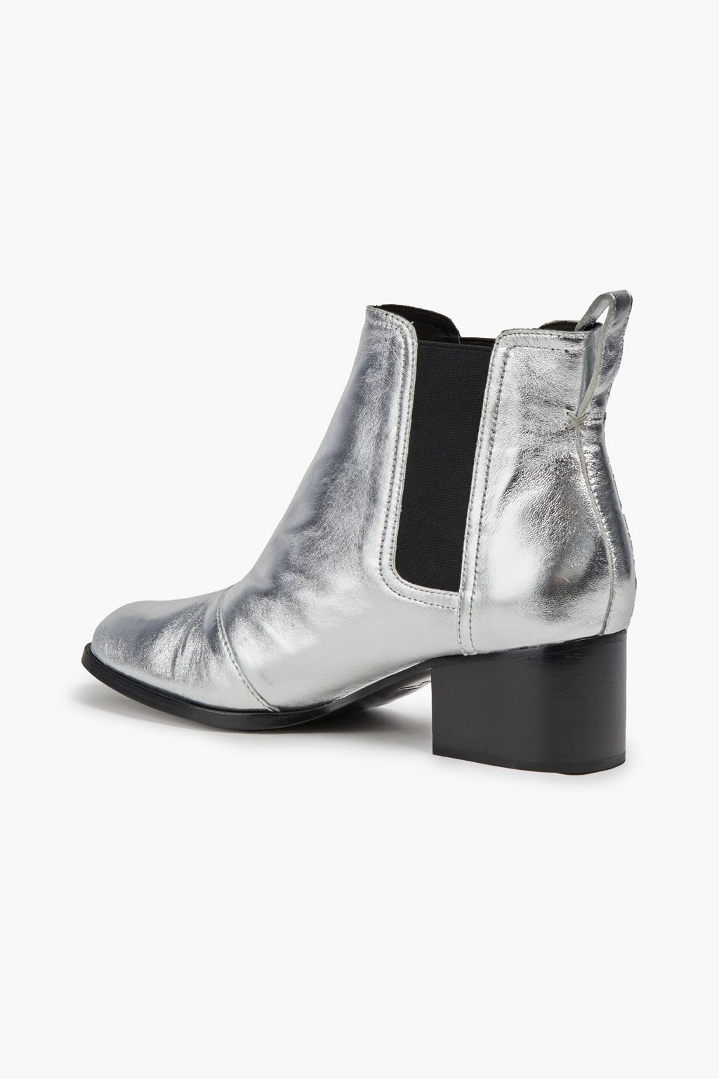 RAG & BONE Walker metallic leather Chelsea boots