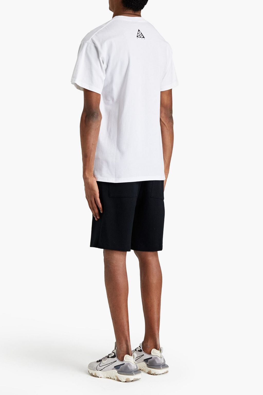 NIKE Printed cotton-jersey T-shirt