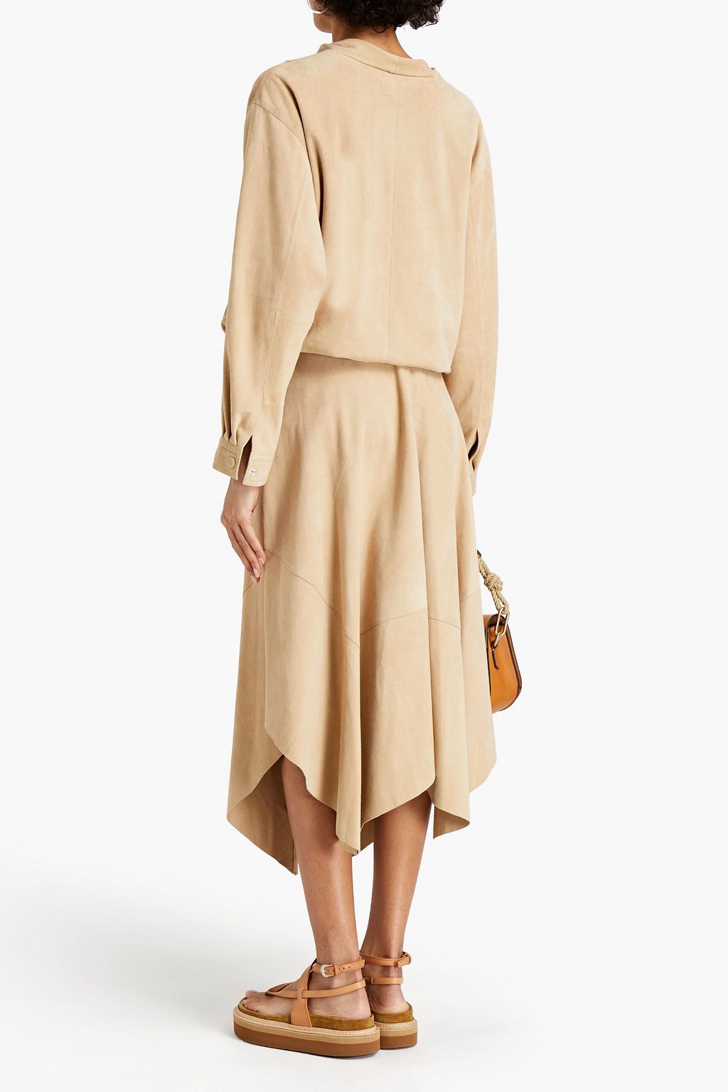 ISABEL MARANT Caylae suede midi skirt