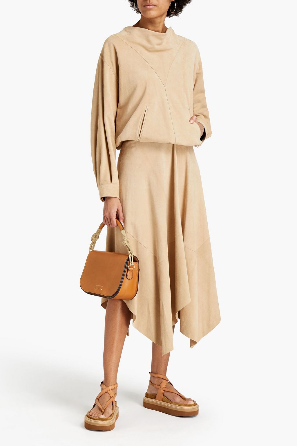 ISABEL MARANT Caylae suede midi skirt