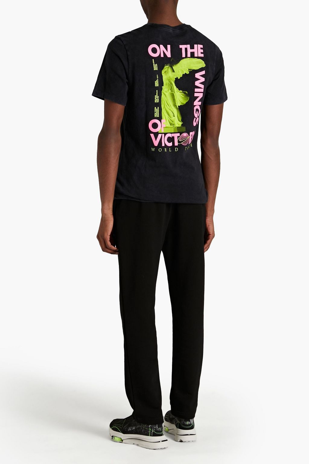 NIKE Printed cotton-jersey T-shirt