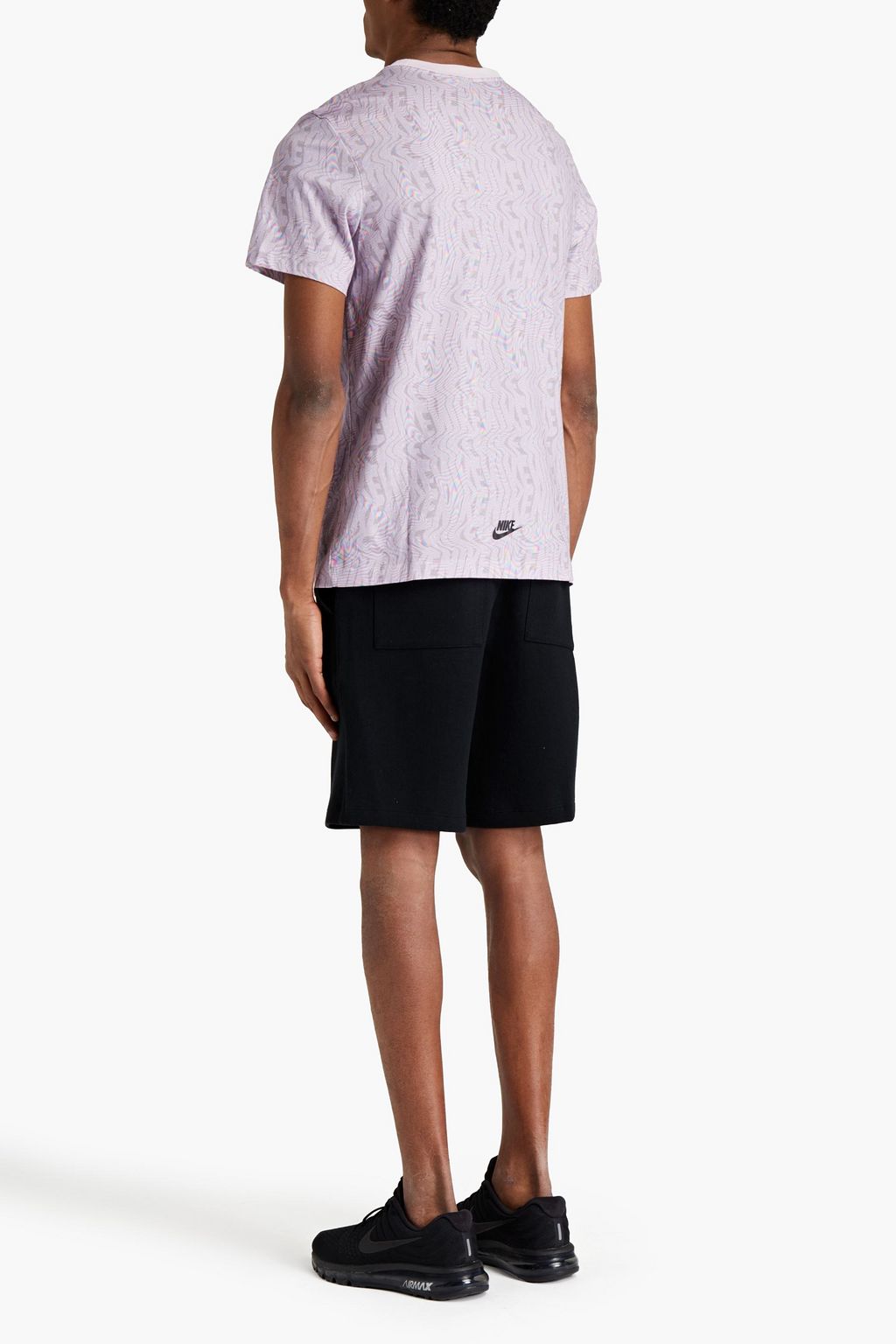 NIKE Printed cotton-jersey T-shirt