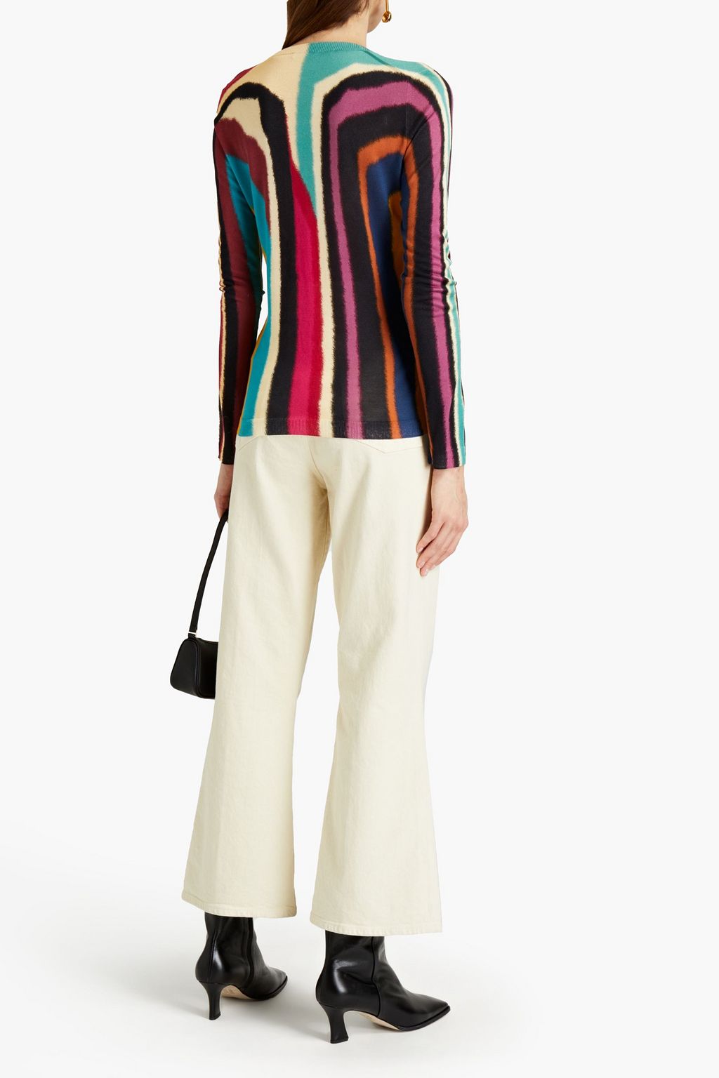 ROBERTO CAVALLI Striped silk cardigan
