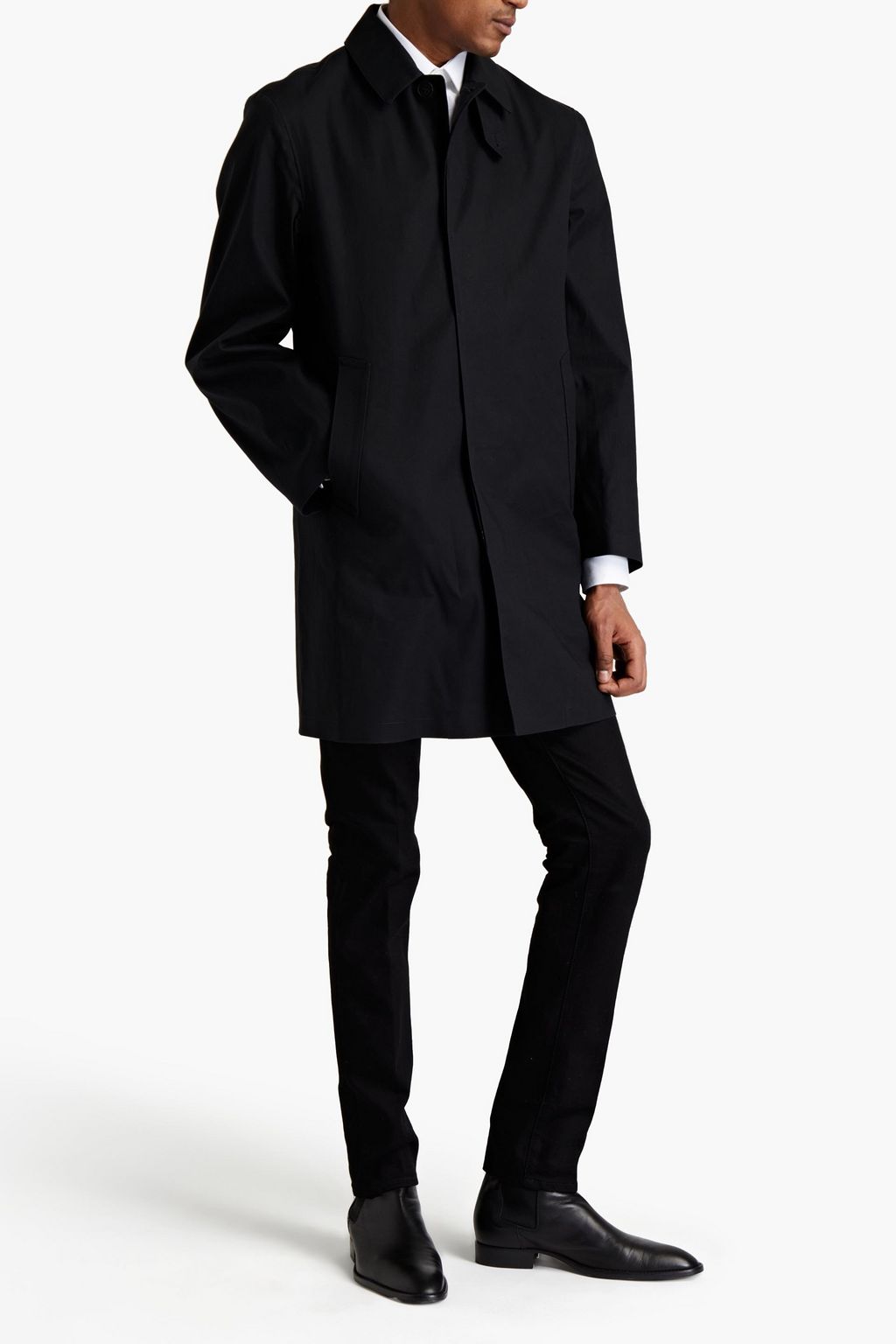 SAINT LAURENT Cotton-gabardine coat