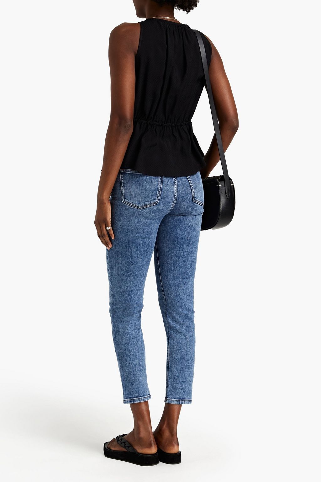 IRO Galloway cropped high-rise skinny jeans