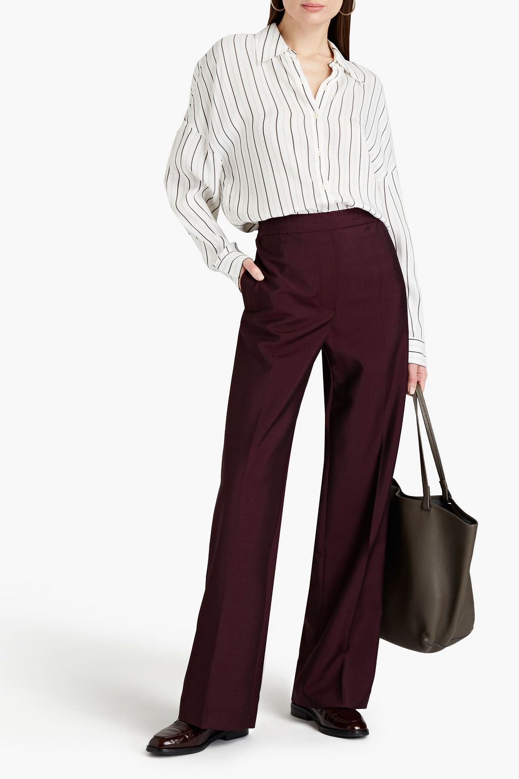 ACNE STUDIOS Hose mit geradem Bein aus einer Woll-Mohairmischung