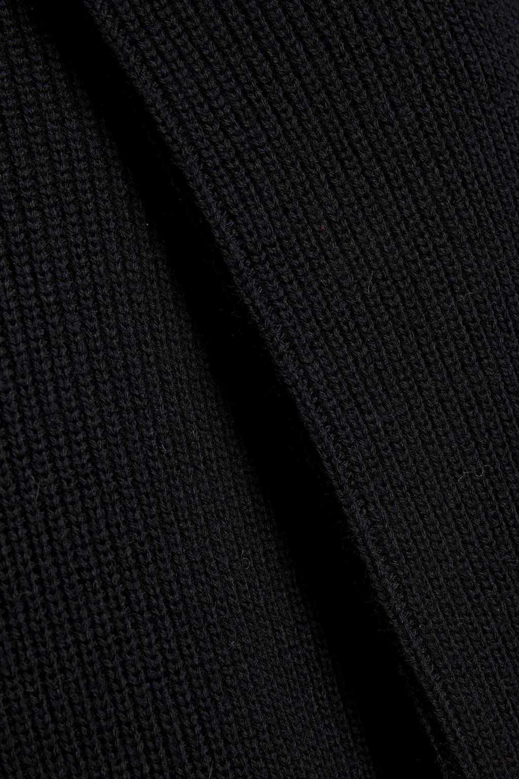 BALENCIAGA Oversized layered ribbed wool sweater