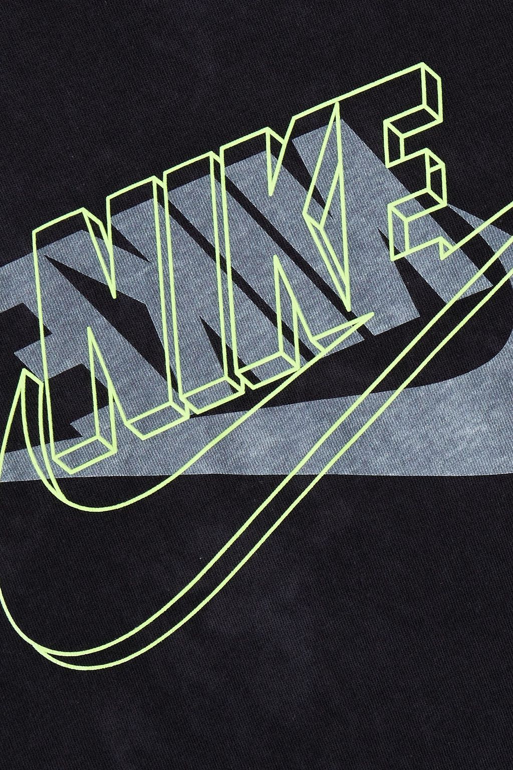 NIKE Printed cotton-jersey T-shirt