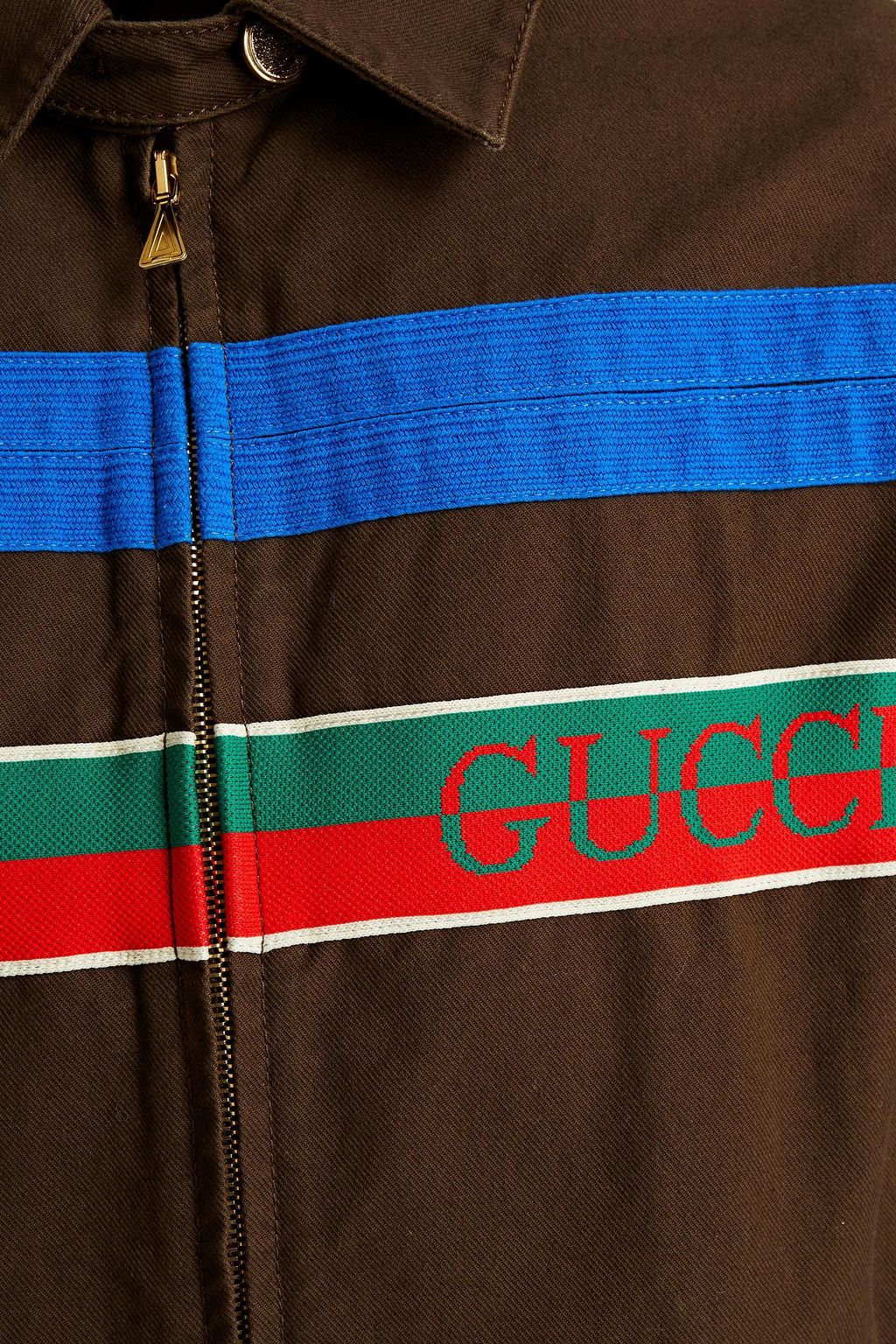 GUCCI Appliquéd denim jacket
