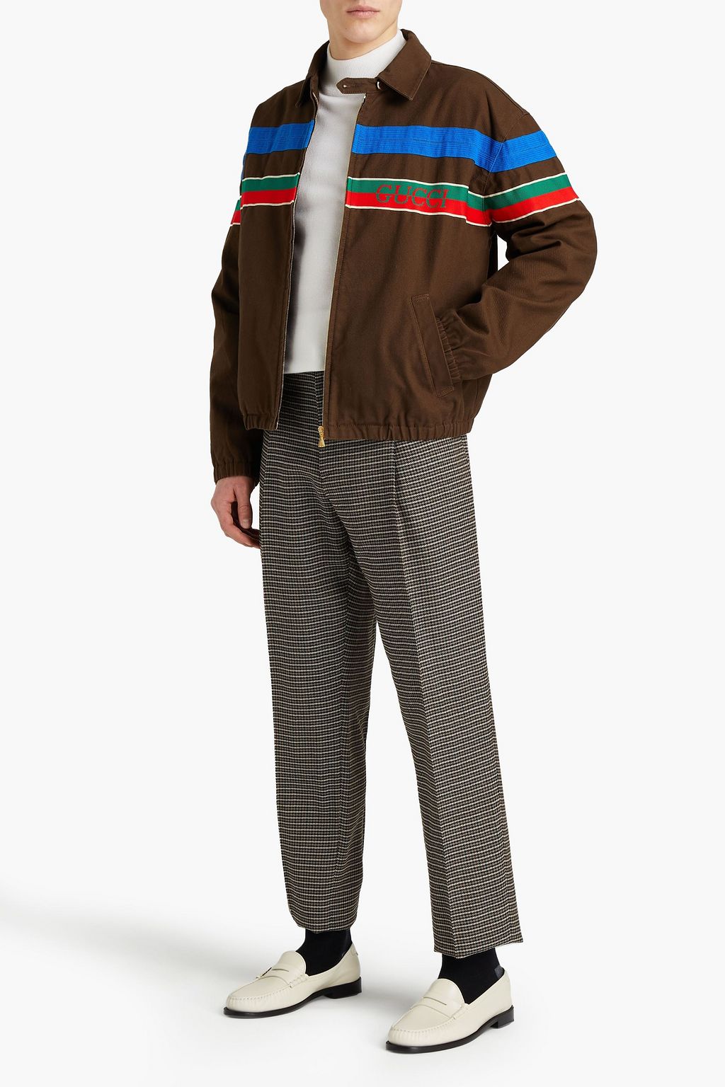 GUCCI Appliquéd denim jacket