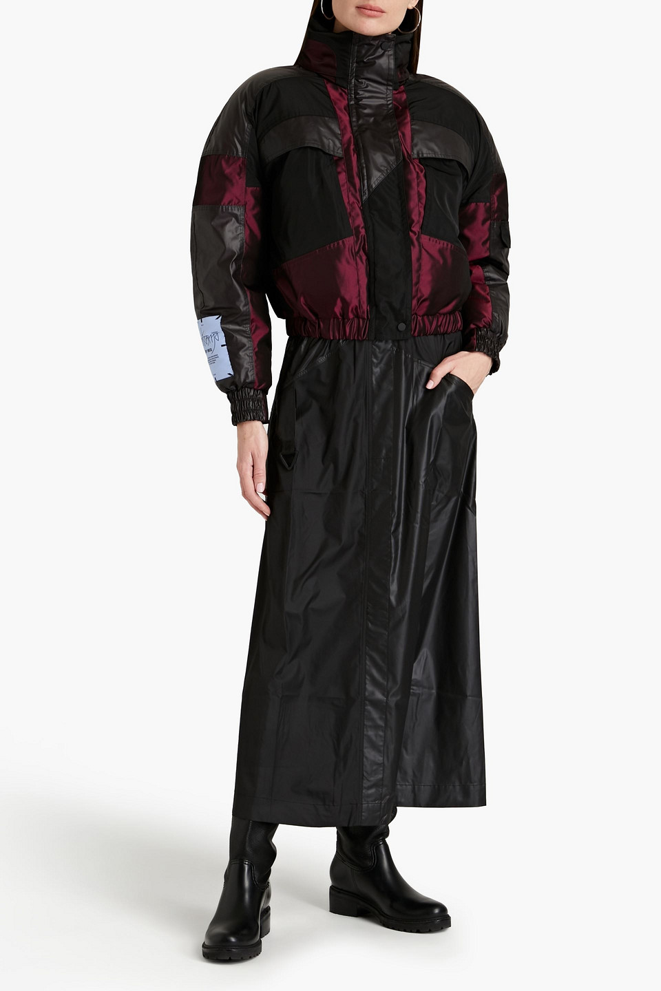 Mcq By Alexander Mcqueen Fantasma Paneled Colour-block Shell Jacket In Black