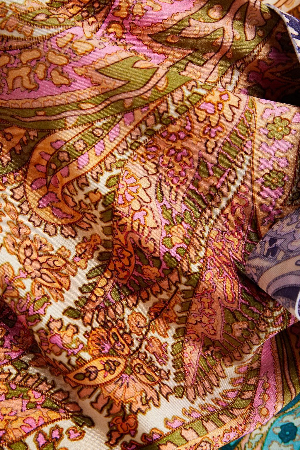 ZIMMERMANN Wrap-effect bow-detailed printed swimsuit
