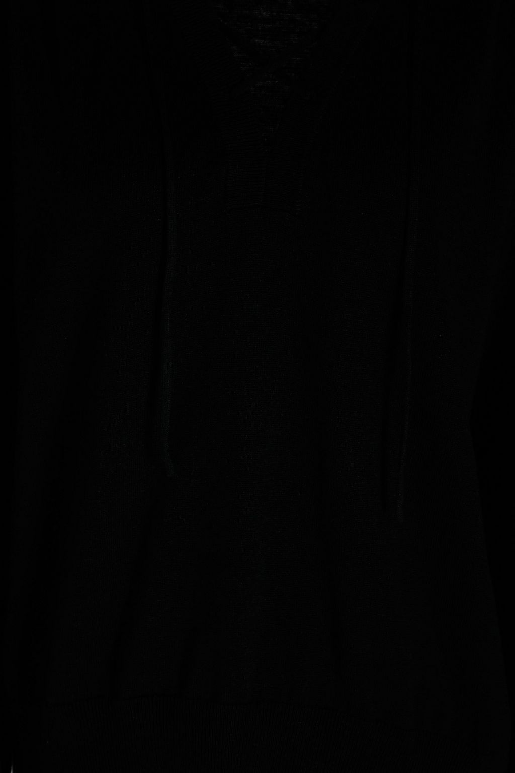 SEE BY CHLOÉ Lace-up gathered linen and cotton-blend sweater