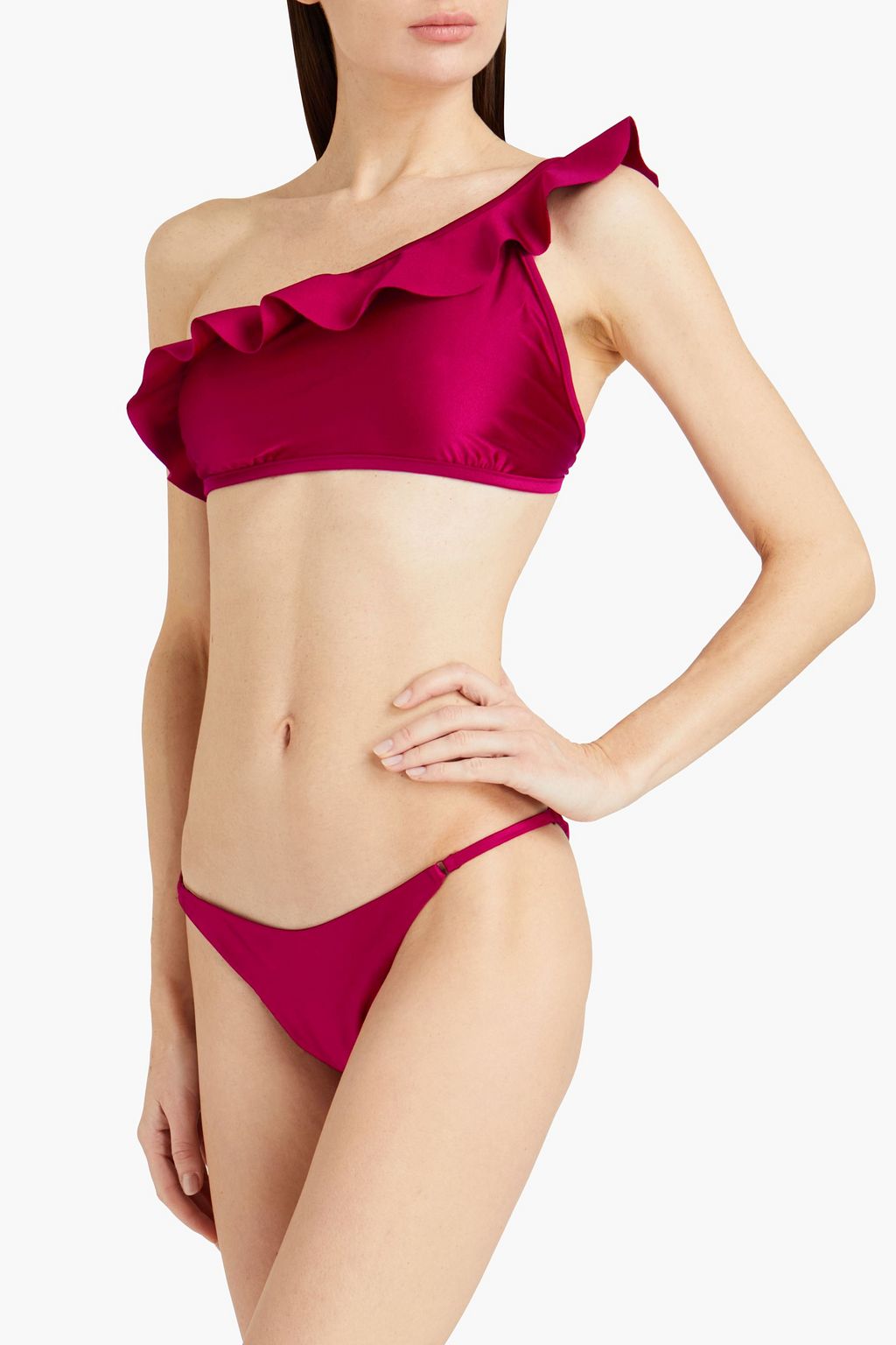 ZIMMERMANN One-shoulder ruffled bikini