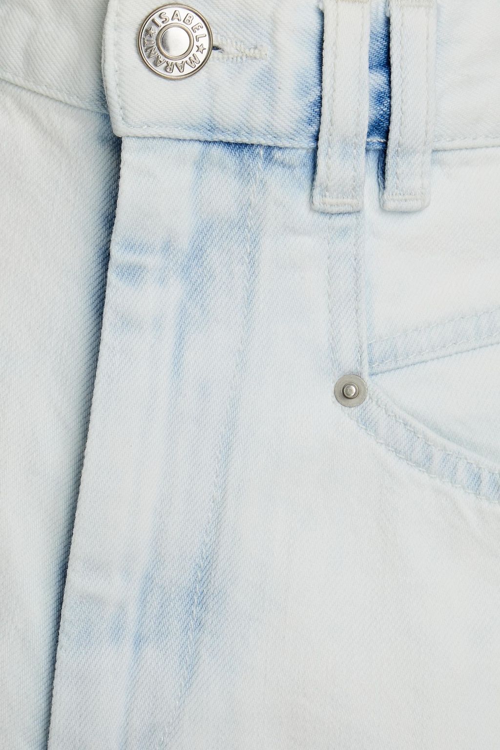 ISABEL MARANT Cropped high-rise straight-leg jeans