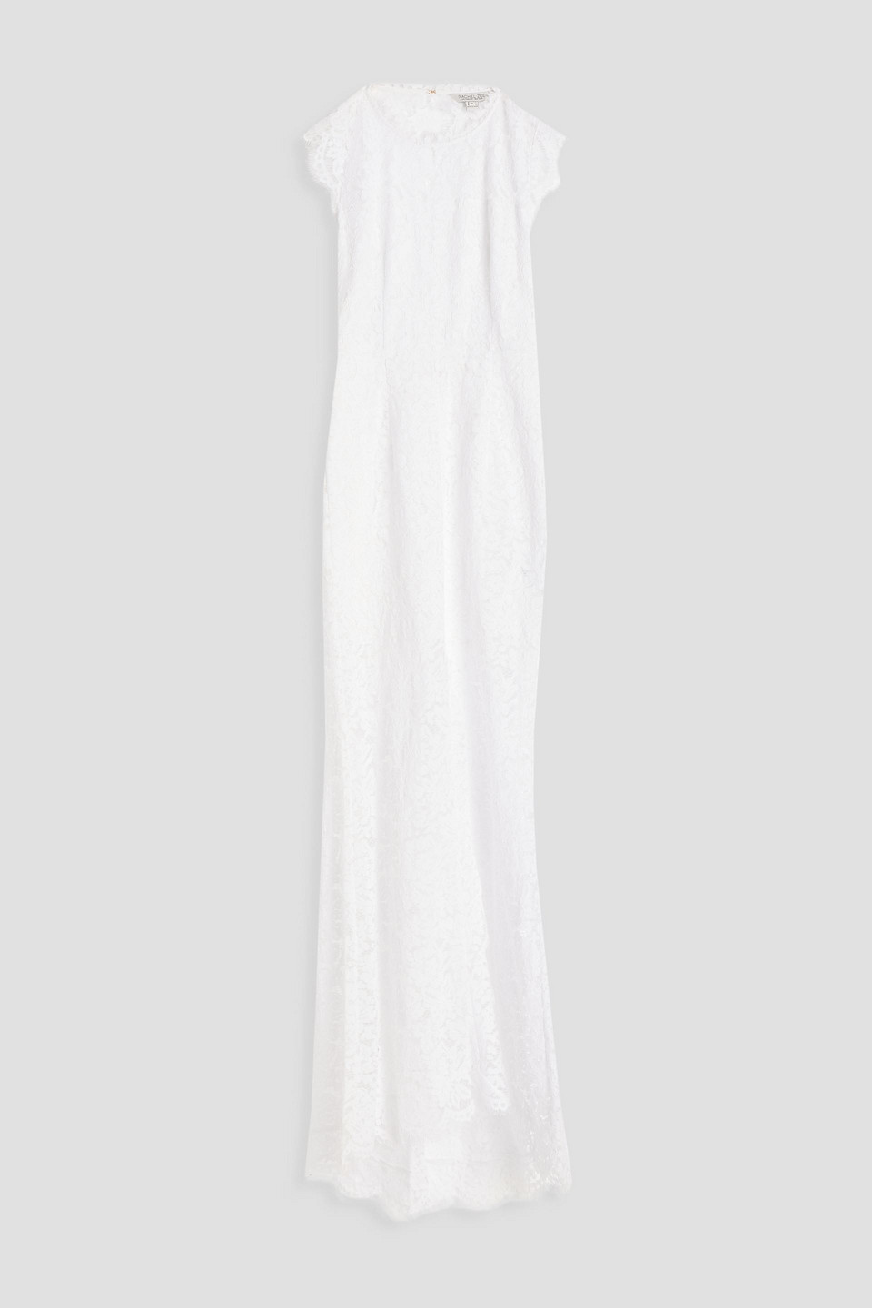 Open-back corded lace gown