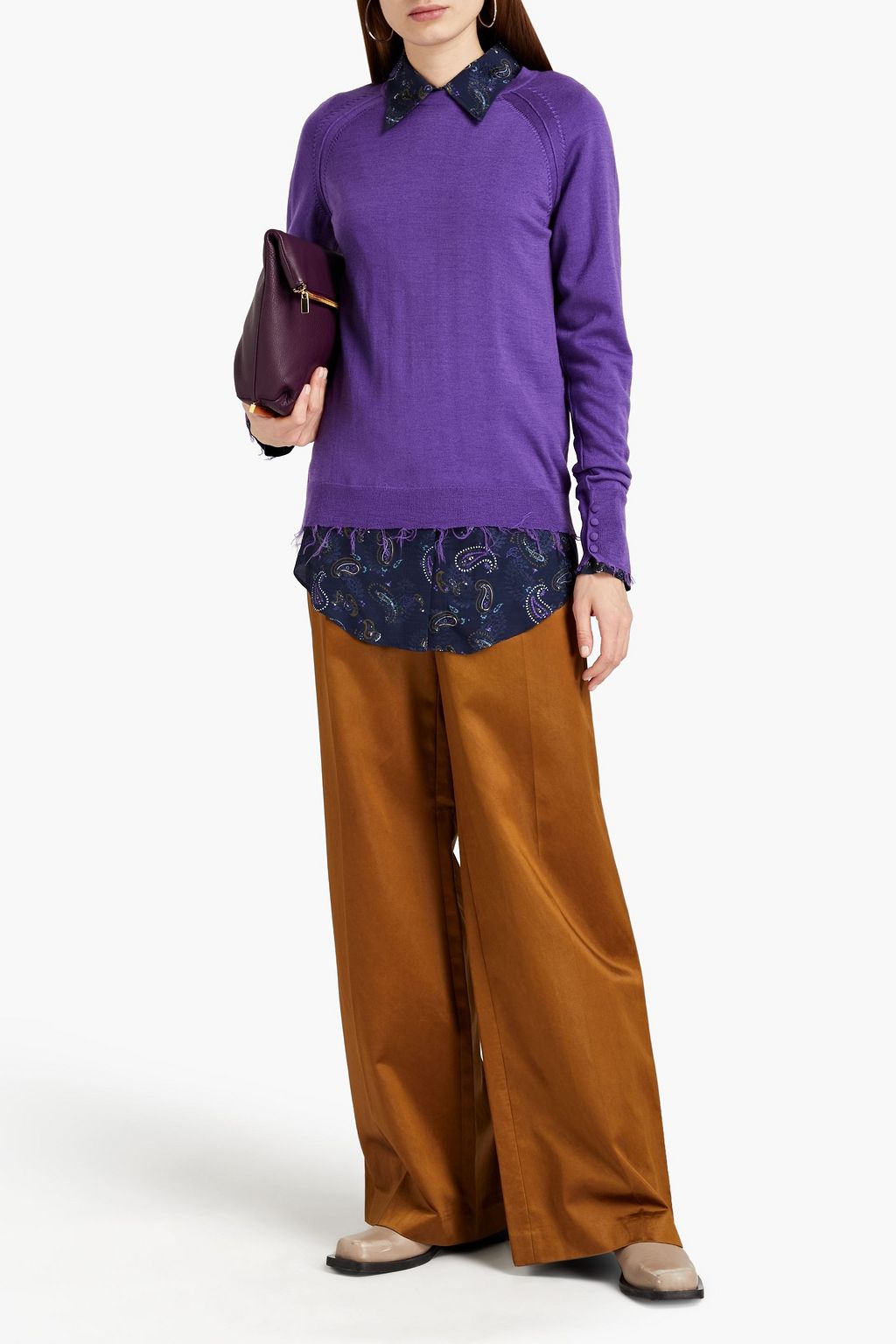ACNE STUDIOS Frayed wool sweater