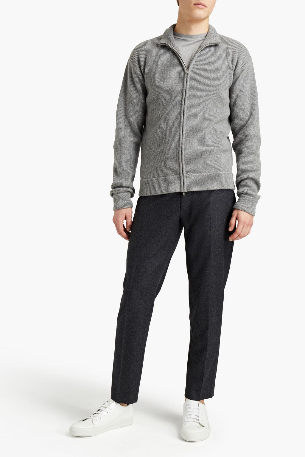 THE ROW Ribbed cashmere cardigan