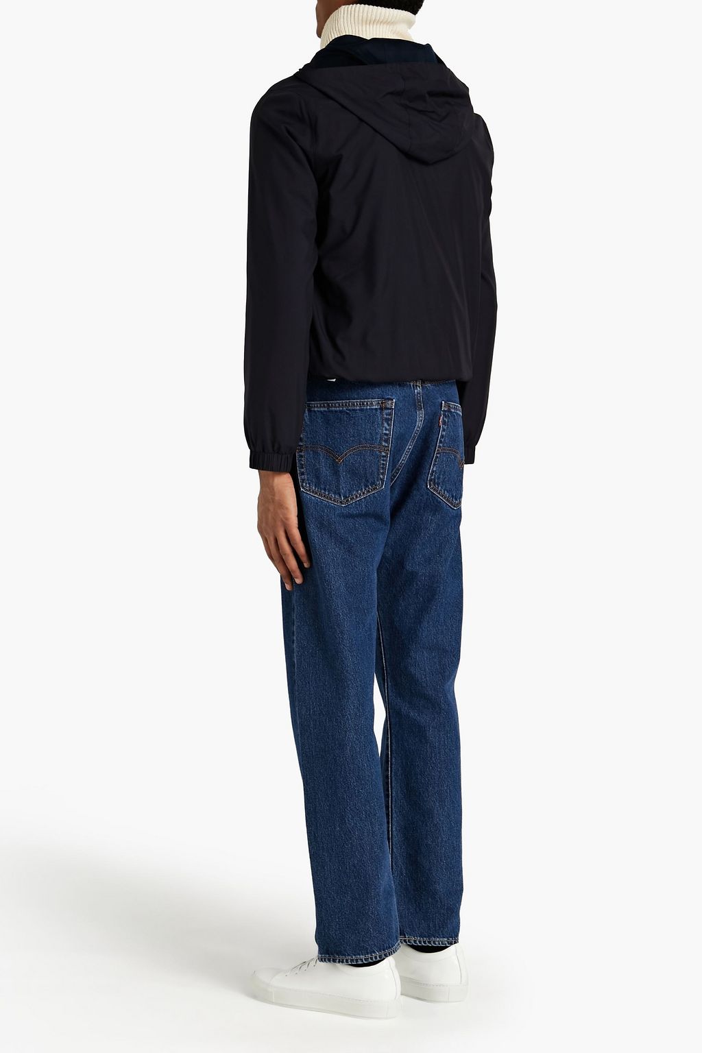 THE ROW Clement hooded silk jacket
