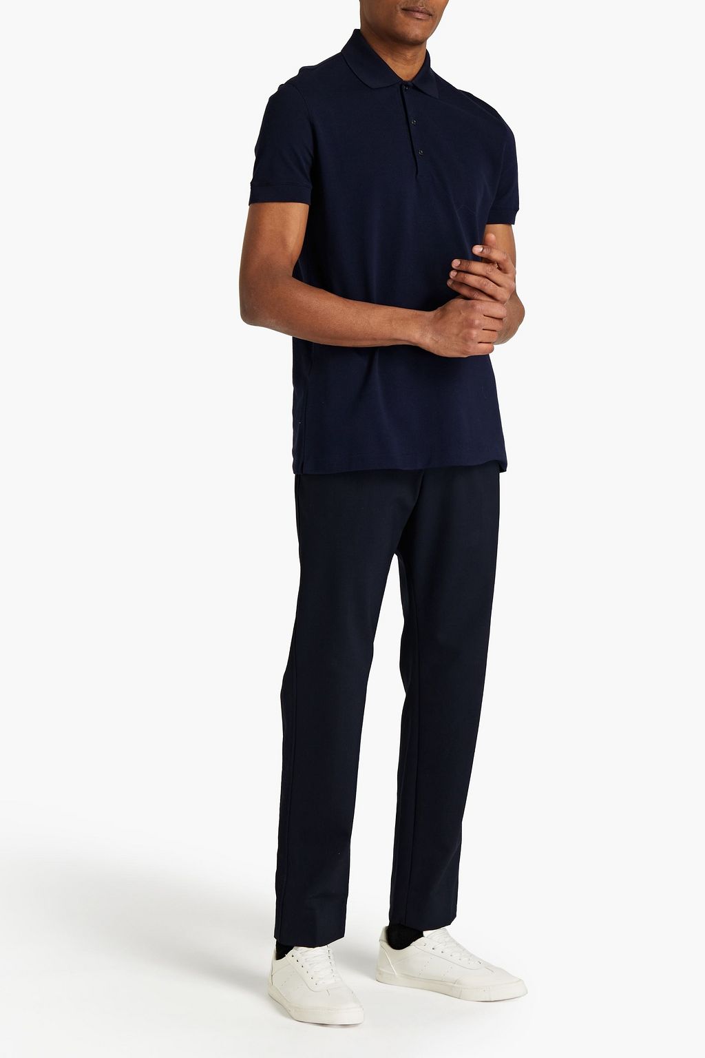 THE ROW Cotton-piqué polo shirt