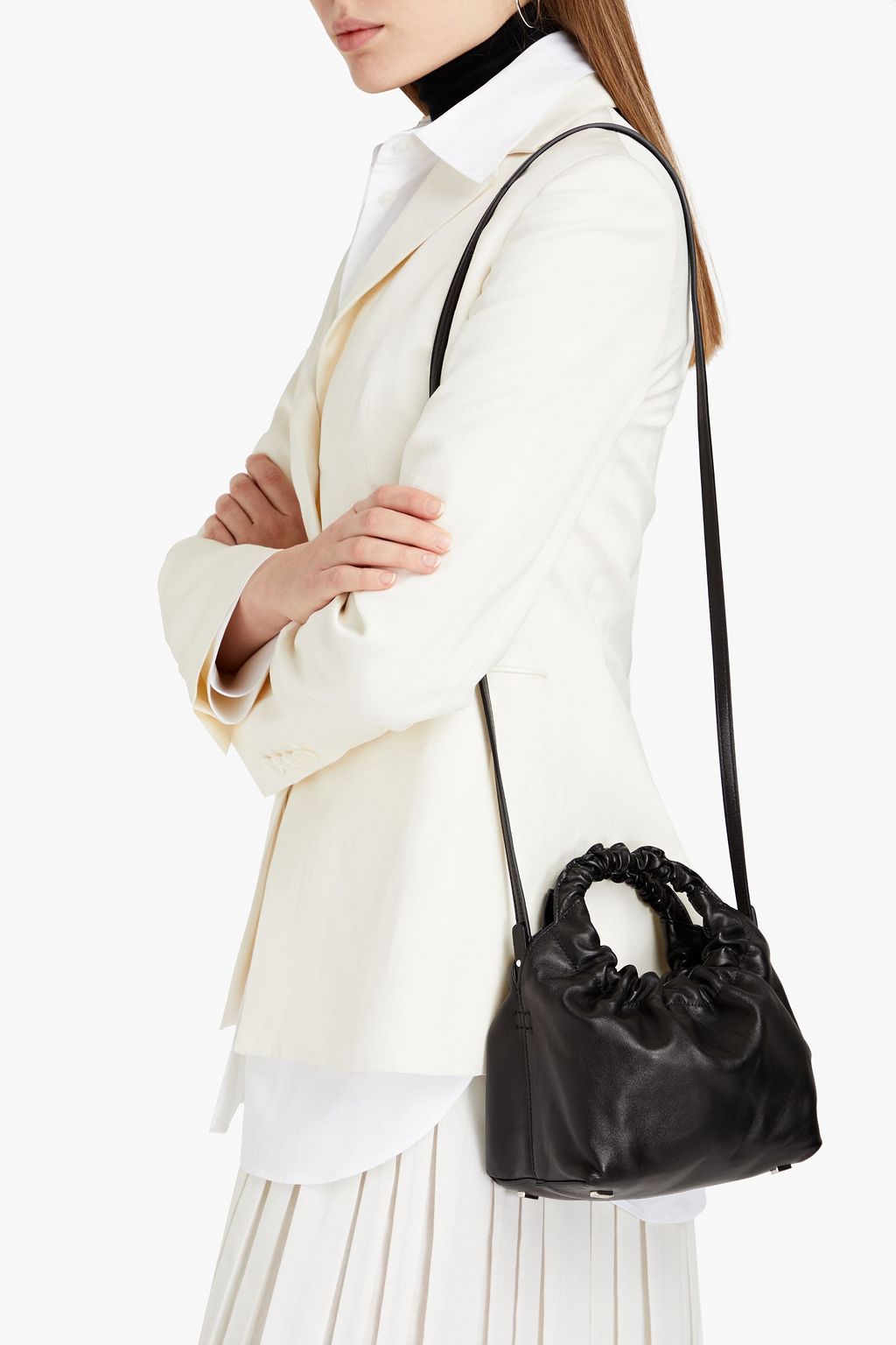 THE ROW Double Circle small leather tote