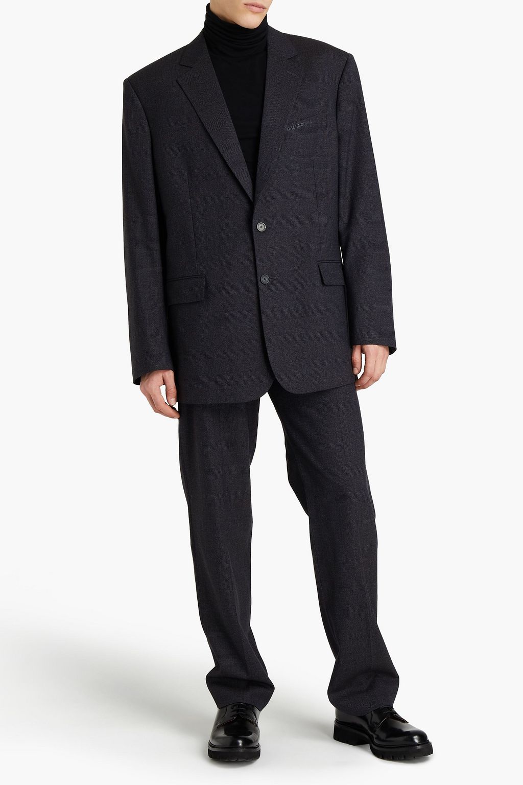 BALENCIAGA Prince of Wales checked wool blazer