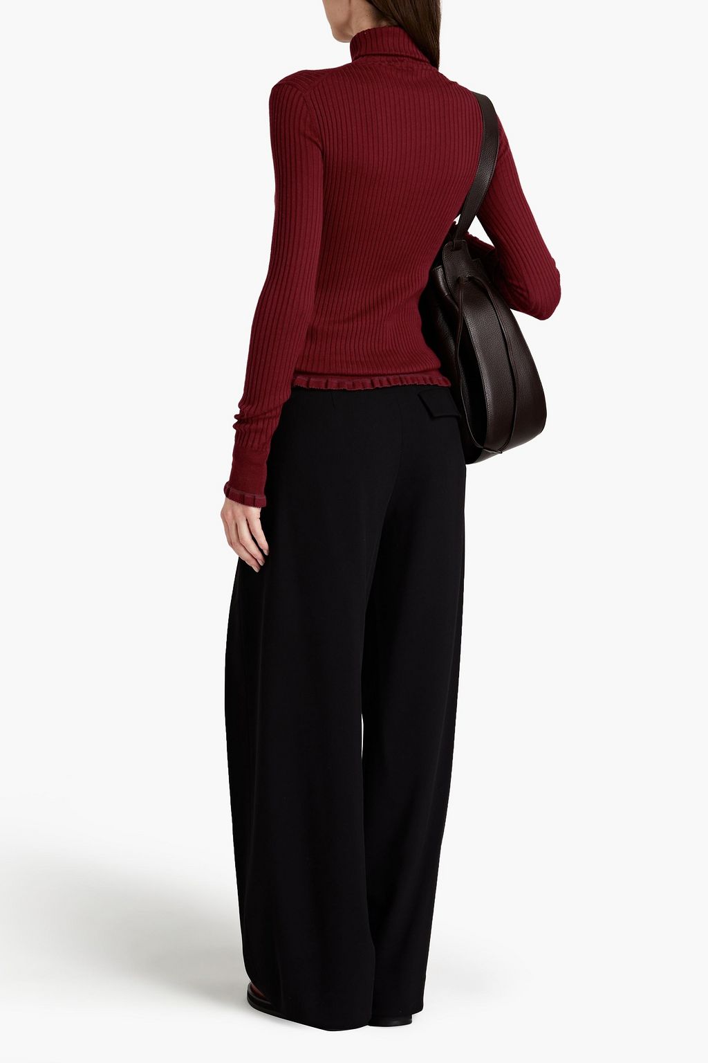 THE ROW Arzino ribbed cashmere and silk-blend turtleneck sweater