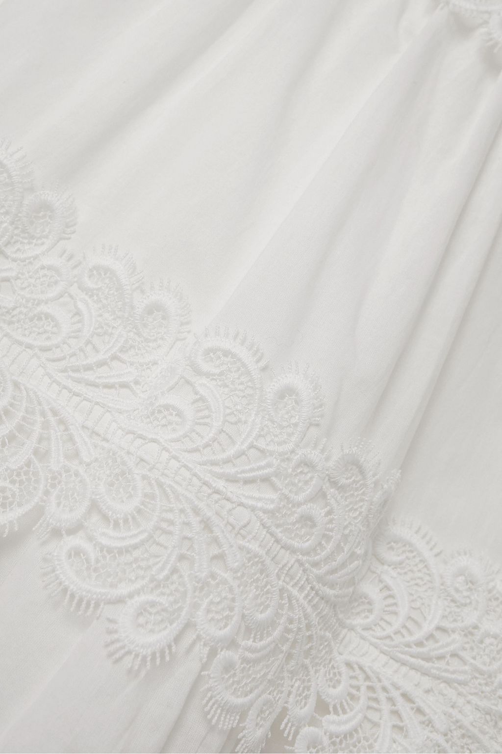 WAIMARI Chiara cotton-blend guipure lace and voile flared pants
