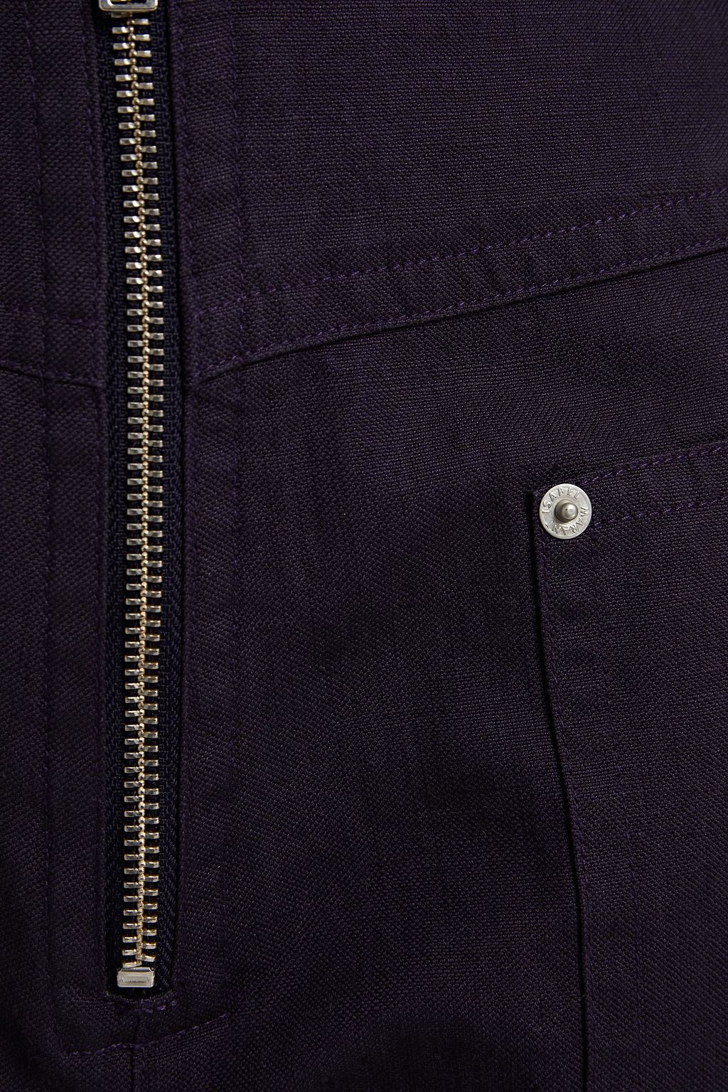 MARANT ÉTOILE Paggy cotton and linen-blend canvas straight-leg pants