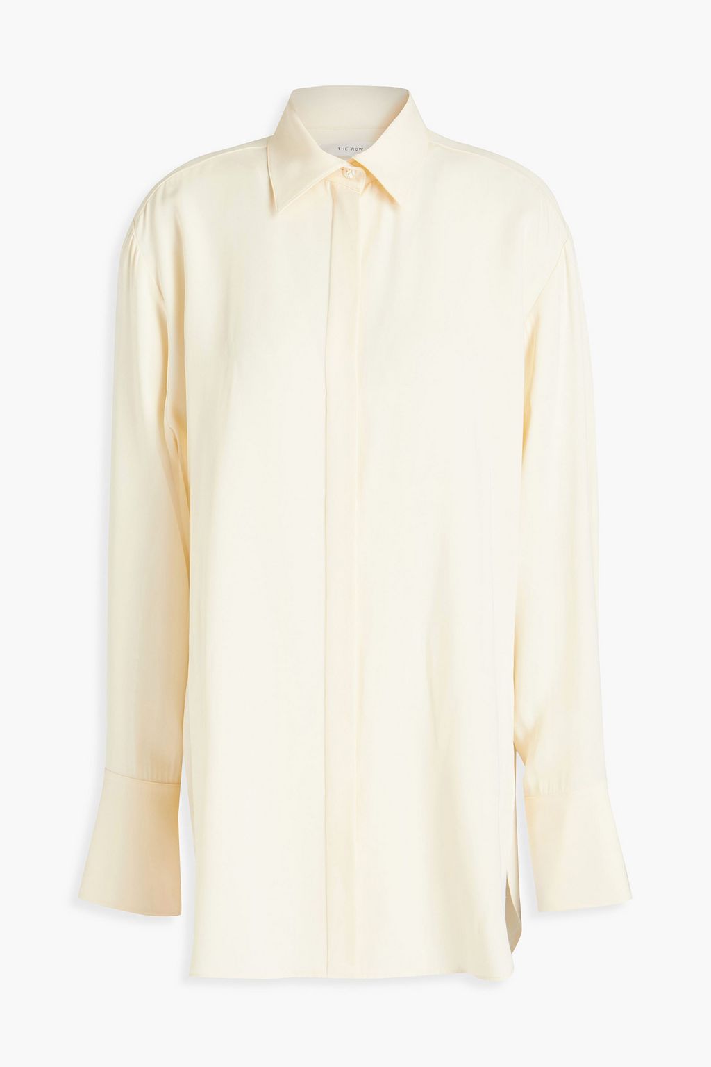 Silk-blend cady shirt