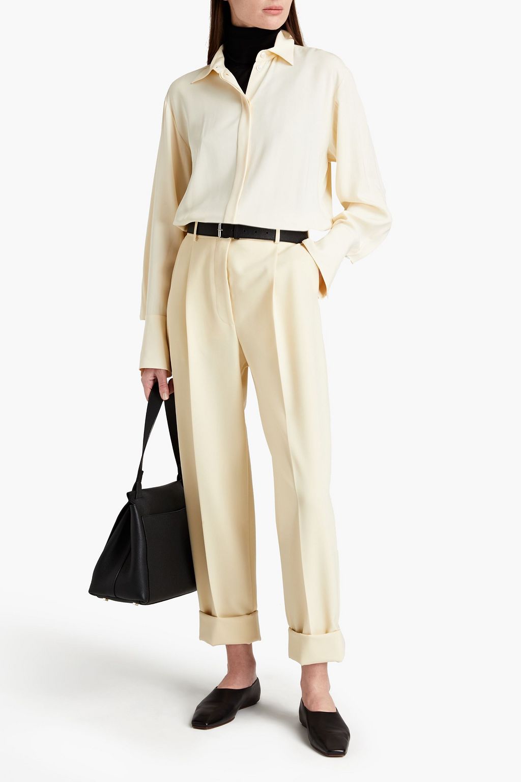 THE ROW Silk-blend cady shirt