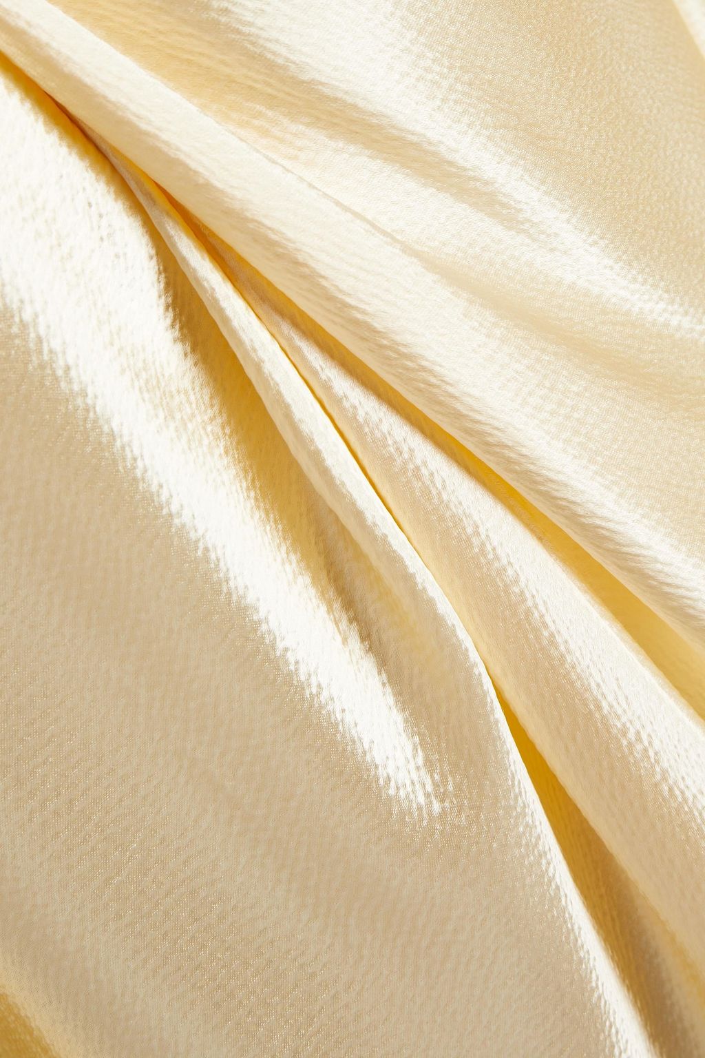 THE ROW Shira pleated hammered-satin top