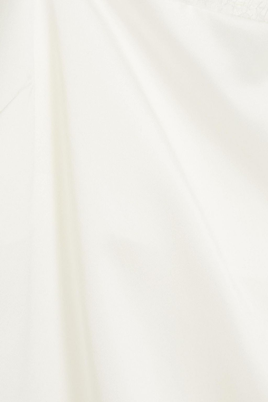FLEUR DU MAL Lace-trimmed silk-charmeuse camisole