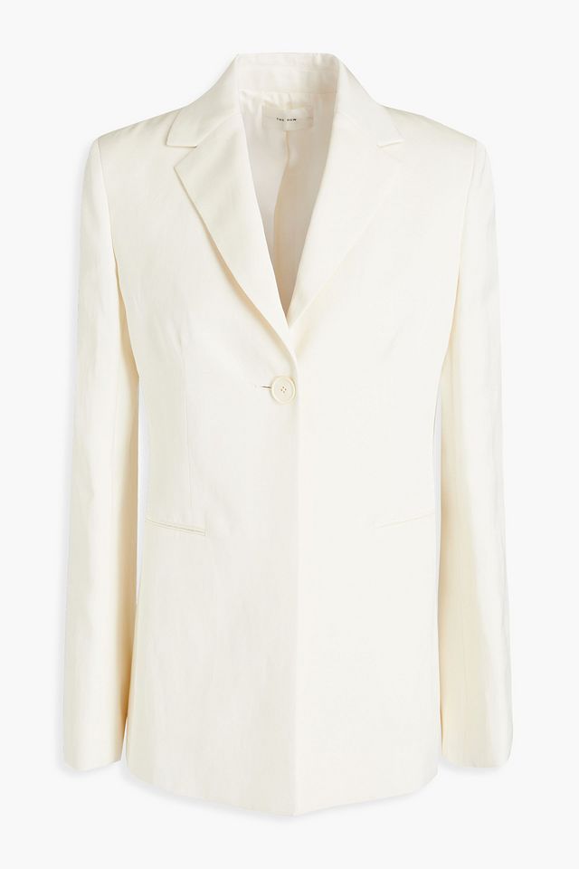Kiro silk and linen-blend shantung blazer