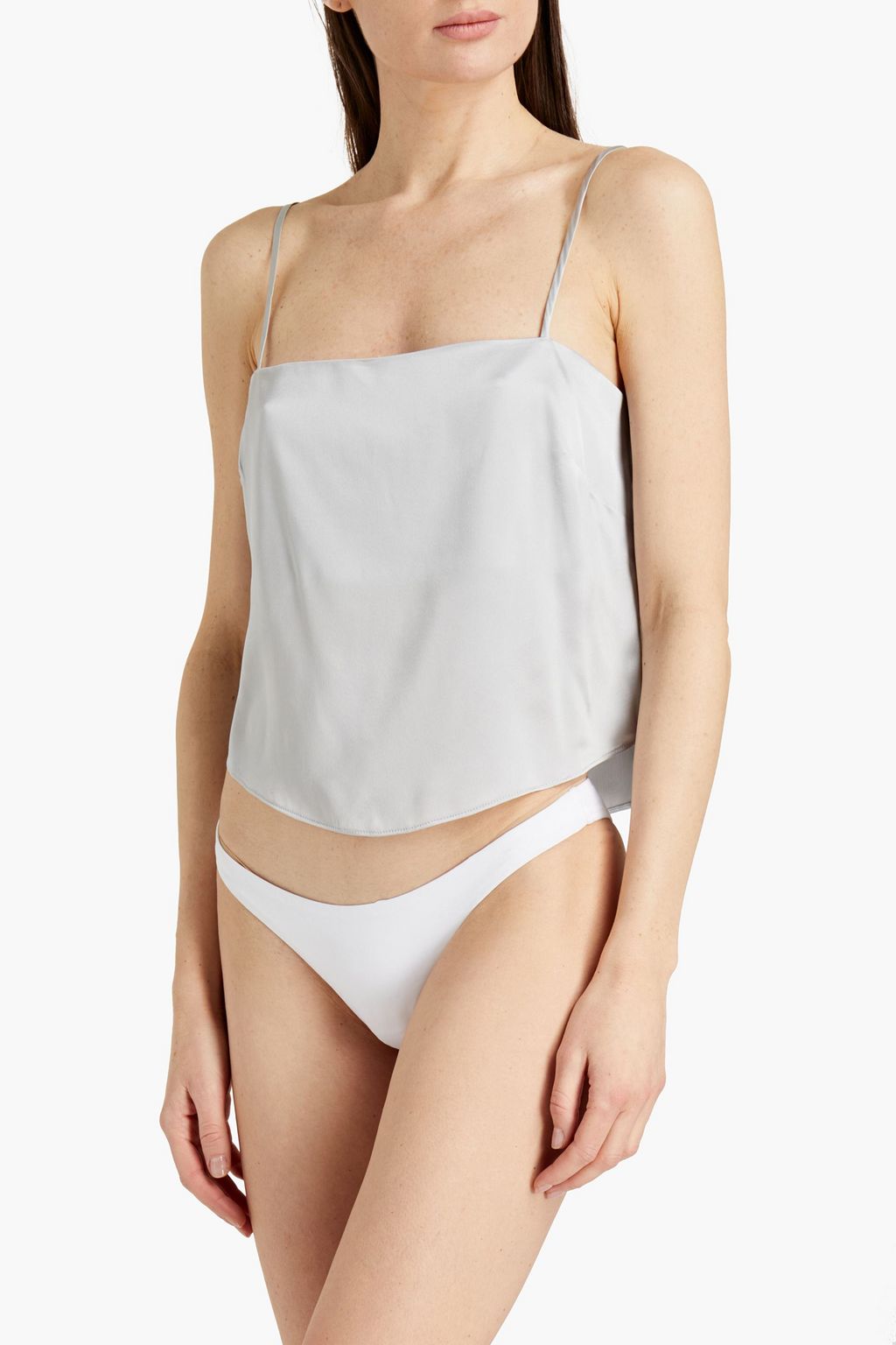 FLEUR DU MAL Silk-satin camisole