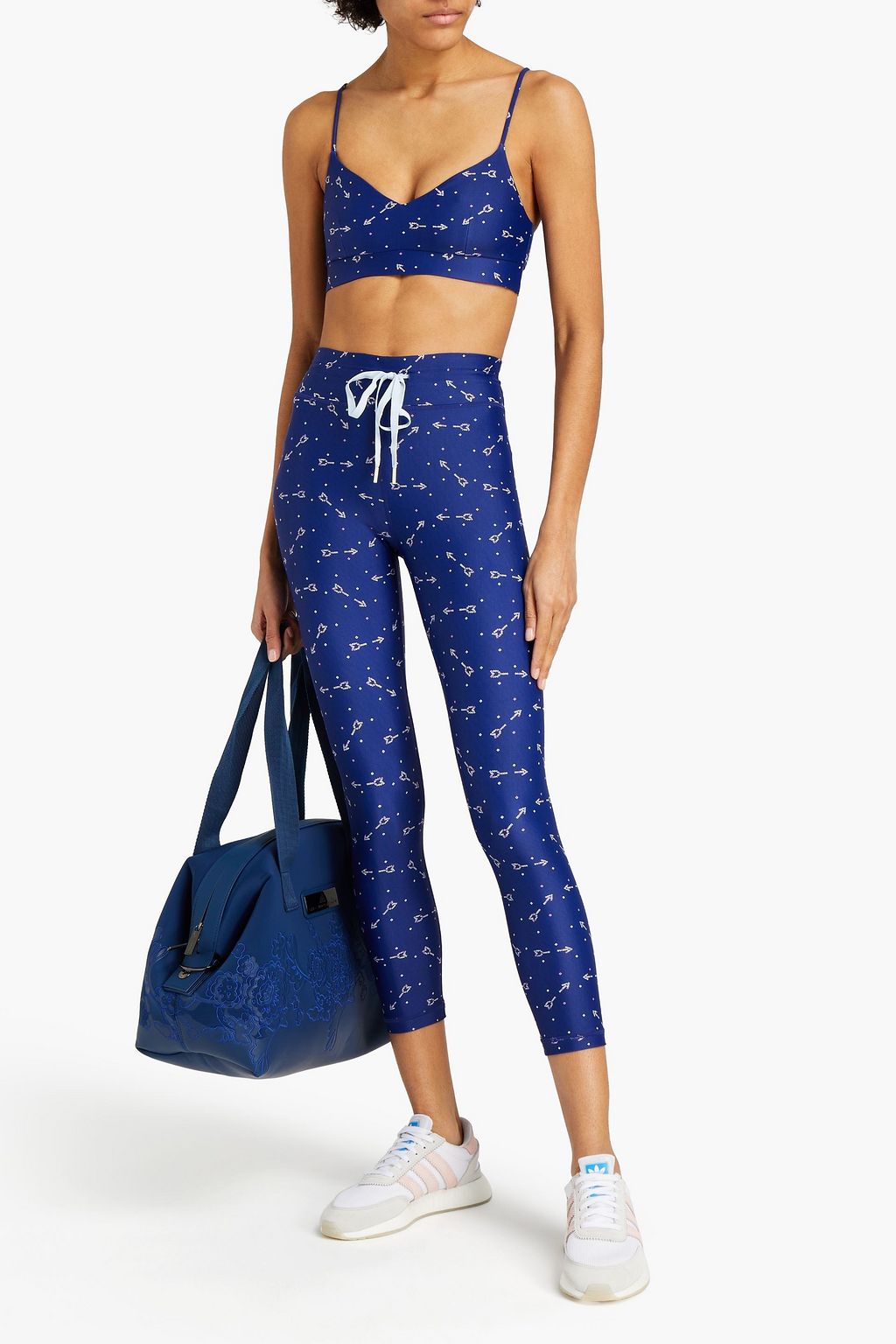 THE UPSIDE Bandhini cropped printed stretch leggings