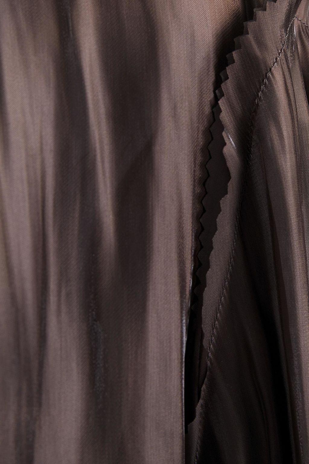 ACNE STUDIOS Pussy-bow tiered crinkled-satin midi dress